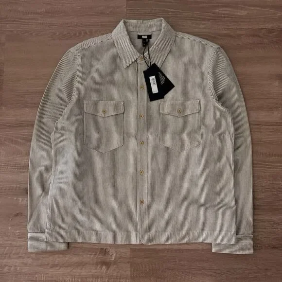 NWT Paige Denim Men's Renzi Denim Shirt Jacket - Picture 1 of 4